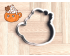 Pumpkin Mug With Pumpkin Spice Latte Cookie Cutter. Christmas Cookie Cutter. Winter Cookie Cutter