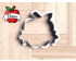 Apple Banner Cookie Cutter. School/Grad Cookie Cutter