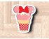 Minnie Mouse Ice Cream Cookie Cutter. Summer Cookie Cutter