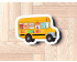 Cocomelon School Bus Cookie Cutter. Cartoon Cookie Cutter. Cocomelon Street Cookie Cutter