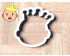 Baby With Crown Cookie Cutter. Baby Shower Cookie Cutter