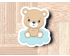 Bear On Cloud Cookie Cutter. Animal Cookie Cutter