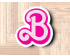 Letter B Cookie Cutter. Barbie Cookie Cutter. 