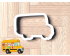 Cocomelon School Bus Cookie Cutter. Cartoon Cookie Cutter. Cocomelon Street Cookie Cutter