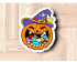 Laughing Pumpkin With Witch Hat Cookie Cutter. Halloween Cookie Cutter. 