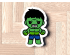 Hulk Baby Cookie Cutter. Super Hero Cookie Cutter