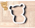 Baby  Bear Cookie Cutter. Cartoon Cookie Cutter