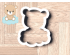 Bear On Cloud Cookie Cutter. Animal Cookie Cutter