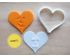 Personalized Heart Cookie Cutter and Stamp Set