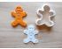 Ginger Bread Man Cookie Cutter and Stamp Set. Christmas Cookie Cutter