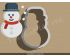 Snowman Cookie Cutter. Christmas Cookie Cutter