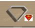 Superman Logo Cookie Cutter. Super Hero Cookie Cutter