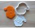 Santa Claus Cookie Cutter and Stamp Set. Christmas Cookie Cutter