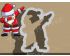 Dabbing Santa Claus Cookie Cutter. Christmas Cookie Cutter