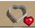 Diamond Heart Cookie Cutter. Valentine's day Cookie Cutter