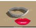 Lip Style2 Cookie Cutter.Valentine's day Cookie Cutter