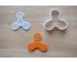 Fidget Spinner Cookie Cutter and Stamp Set. Toy Cookie Cutter