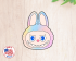 Labubu Head Cookie Cutter. POP Mart Cookie Cutter. Toy Cookie Cutter