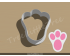 Bunny Paw Print Cookie Cutter. Easter Cookie Cutter