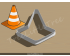 Construction Cone Cookie Cutter. Car Cookie Cutter