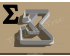 Greek Letter Sigma Cookie Cutter. Alphabet Cookie Cutter