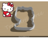 Hello Kitty with Heart Cookie Cutter. Valentine's day Cookie Cutter. Hello Kitty Cookie Cutter