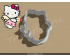 Cupid Hello Kitty Cookie Cutter. Valentine's day Cookie Cutter. Hello Kitty Cookie Cutter