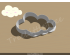 Cloud Style 1 Cookie Cutter. Babyshower Cookie Cutter