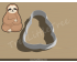 Sitting Sloth Cookie Cutter. Animal Cookie Cutter