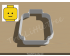 Lego Man Head Cookie Cutter. Toy Cookie Cutter
