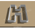 Letter H Cookie Cutter. Alphabet Cookie Cutter