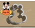 Mickey Pumpkin Plaque Cookie Cutter. Fall Season Cookie Cutter. Thanksgiving Cookie Cutter