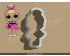 Sis Swing Full Body Cookie Cutter. LOL Dolls Cookie Cutter