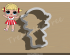 Cheer Captain Full Body Cookie Cutter. LOL Dolls Cookie Cutter