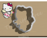 Cupid Hello Kitty Cookie Cutter. Valentine's day Cookie Cutter. Hello Kitty Cookie Cutter