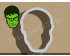 Hulk Head Cookie Cutter. Super Hero Cookie Cutter