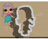 Merbaby Full Body Cookie Cutter. LOL Dolls Cookie Cutter