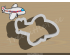 Airplane Style 1 Cookie Cutter. Car Cookie Cutter