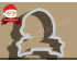 Santa Claus Banner Cookie Cutter. Christmas Cookie Cutter