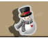 Snowman with Hat  Style 1 Cookie Cutter. Christmas Cookie Cutter