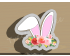 Floral Bunny Ear Cookie Cutter. Easter Cookie Cutter