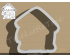 Gingerbread House Style 2 Cookie Cutter. Christmas Cookie Cutter