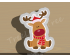 Sitting Reindeer Cookie Cutter. Christmas Cookie Cutter.  Animal Cookie Cutter