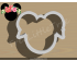 Floral Mickey Cookie Cutter. Cartoon Cookie Cutter. Disney Cookie Cutter