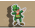 Dabbing Leprechaun Cookie Cutter. St Patrick's Day Cookie Cutter