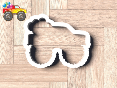 Monster Truck With Balloons Cookie Cutter