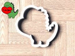 Dinosaur With Heart Cookie Cutter