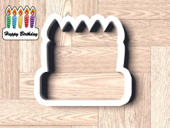 Birthday Candle Plaque Cookie Cutter