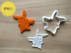 Pikachu Cookie Cutter and Stamp Set