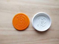 Bitcoin Cookie Cutter and Stamp Set